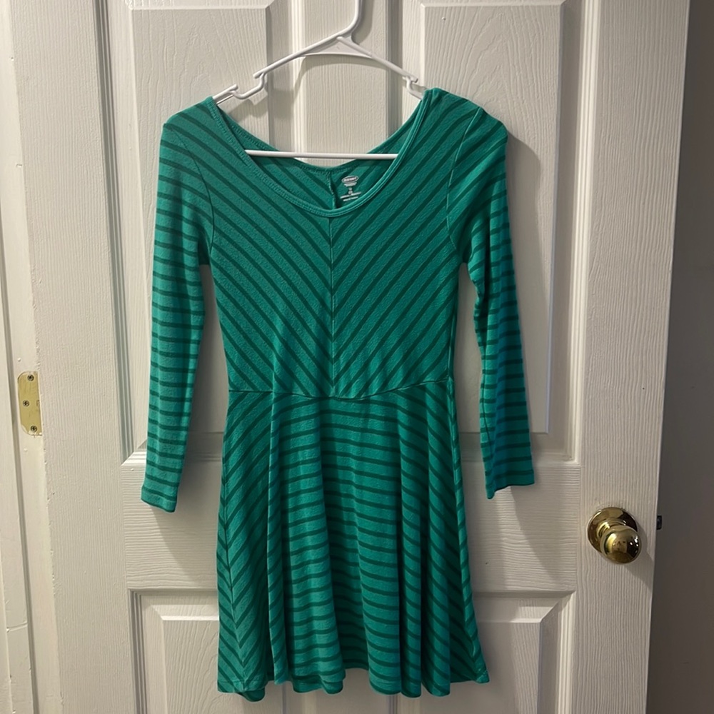 OLDNAVY LONG SLEEVE TEAL DRESS
